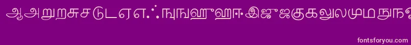 Police Tamil – polices roses sur fond violet