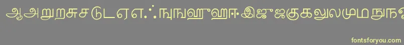 Police Tamil – polices jaunes sur fond gris