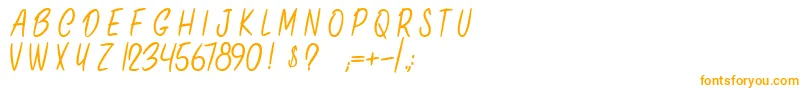 OnlyInThisCase Font – Orange Fonts