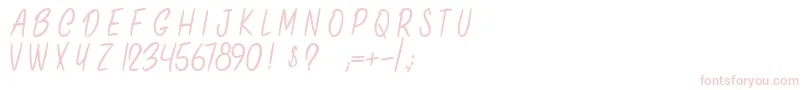 OnlyInThisCase Font – Pink Fonts