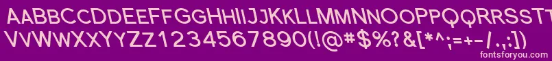 Florsn48 Font – Pink Fonts on Purple Background