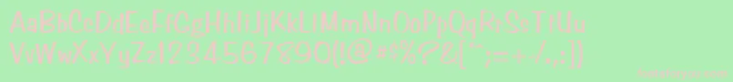 SimpsonNormal Font – Pink Fonts on Green Background