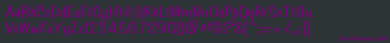 SimpsonNormal Font – Purple Fonts on Black Background