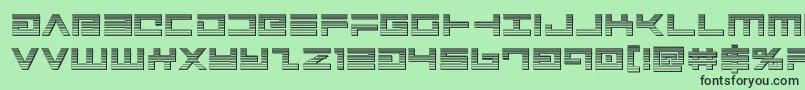 Avengerchrome Font – Black Fonts on Green Background