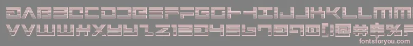 Avengerchrome Font – Pink Fonts on Gray Background