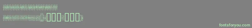 Sardines Font – Green Fonts on Gray Background