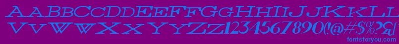 fuente ThinWideItalic – Fuentes Azules Sobre Fondo Morado