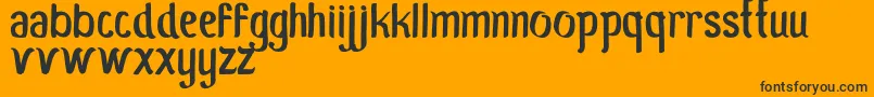 MoroSeneng Font – Black Fonts on Orange Background