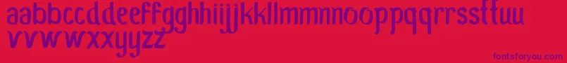 MoroSeneng Font – Purple Fonts on Red Background