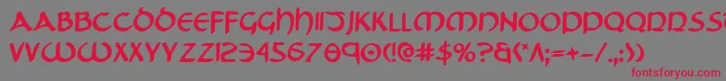 TristramBold Font – Red Fonts on Gray Background