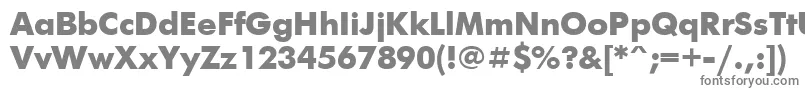 Futurisextrac Font – Gray Fonts on White Background