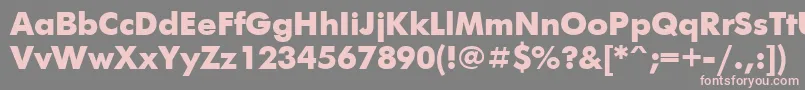 Futurisextrac Font – Pink Fonts on Gray Background