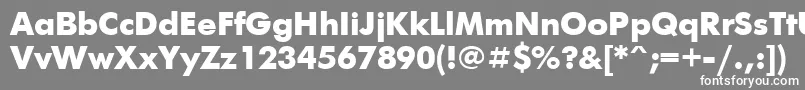 Futurisextrac Font – White Fonts on Gray Background