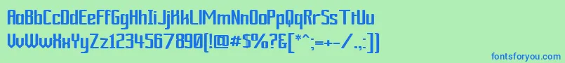 Ardourgm Font – Blue Fonts on Green Background