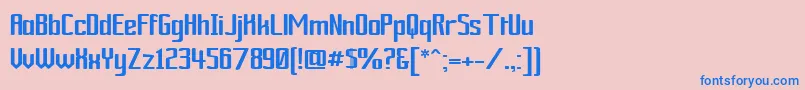 Ardourgm Font – Blue Fonts on Pink Background
