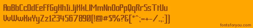 Ardourgm Font – Brown Fonts on Orange Background
