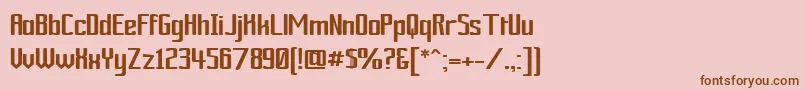Ardourgm Font – Brown Fonts on Pink Background