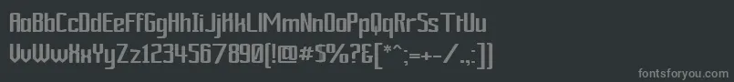Ardourgm Font – Gray Fonts on Black Background