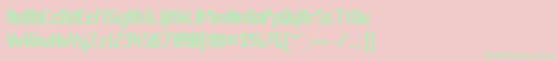Ardourgm Font – Green Fonts on Pink Background