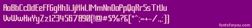 Ardourgm Font – Pink Fonts on Purple Background