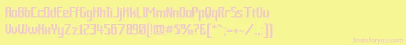 Ardourgm Font – Pink Fonts on Yellow Background