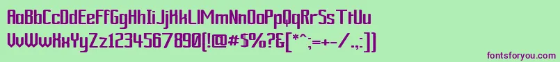 Ardourgm Font – Purple Fonts on Green Background