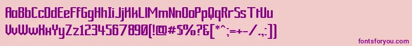 Ardourgm Font – Purple Fonts on Pink Background