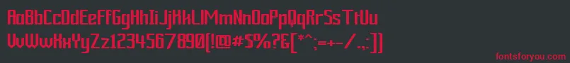Ardourgm Font – Red Fonts on Black Background
