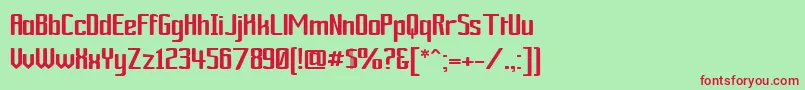 Ardourgm Font – Red Fonts on Green Background