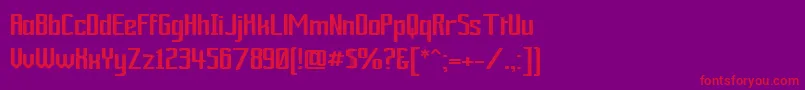 Ardourgm Font – Red Fonts on Purple Background