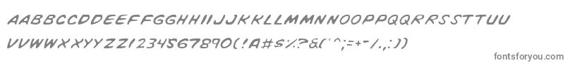 VigilanteNotesLight Font – Gray Fonts on White Background