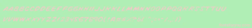 VigilanteNotesLight Font – Pink Fonts on Green Background