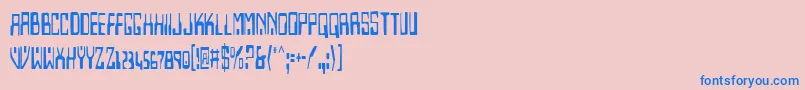 Homev2c Font – Blue Fonts on Pink Background