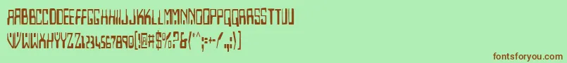 Homev2c Font – Brown Fonts on Green Background