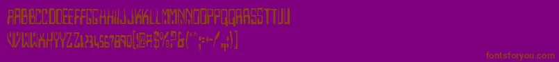 Homev2c Font – Brown Fonts on Purple Background