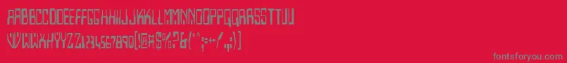 Homev2c Font – Gray Fonts on Red Background