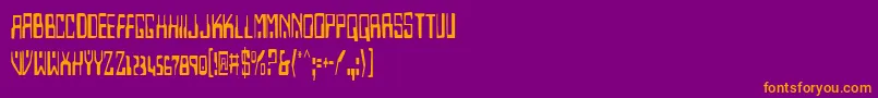 Homev2c Font – Orange Fonts on Purple Background