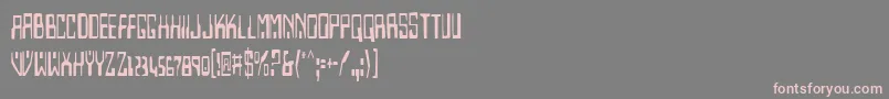 Homev2c Font – Pink Fonts on Gray Background