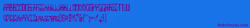 Homev2c Font – Purple Fonts on Blue Background
