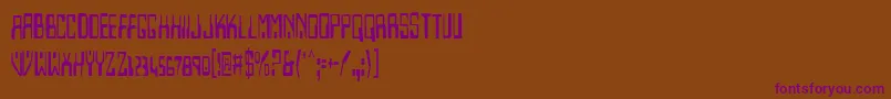 Homev2c Font – Purple Fonts on Brown Background