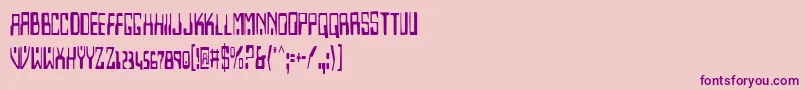 Homev2c Font – Purple Fonts on Pink Background