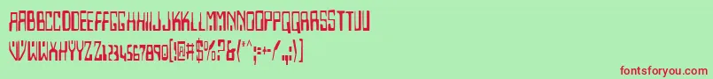 Homev2c Font – Red Fonts on Green Background