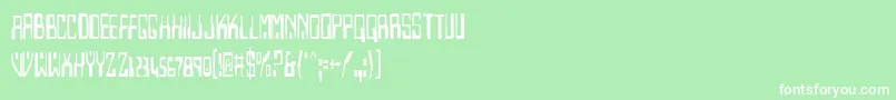 Homev2c Font – White Fonts on Green Background
