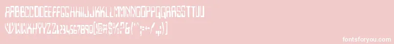 Homev2c Font – White Fonts on Pink Background