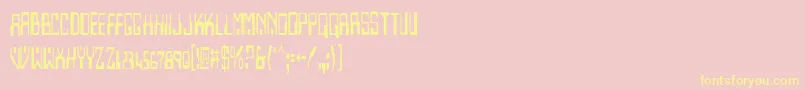 Homev2c Font – Yellow Fonts on Pink Background