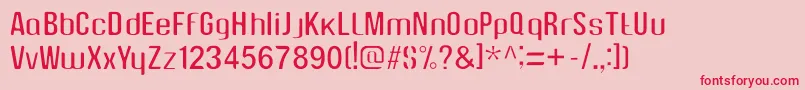 Zeynalabdin Font – Red Fonts on Pink Background