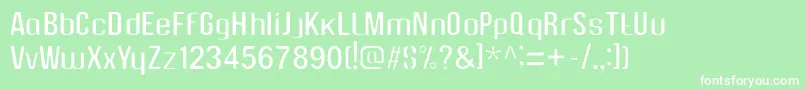 Zeynalabdin Font – White Fonts on Green Background