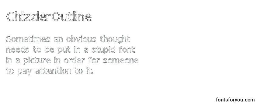 Review of the ChizzlerOutline Font