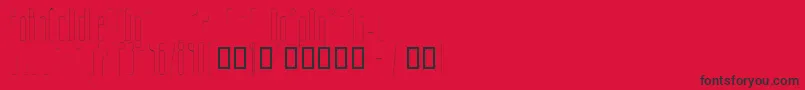 GalacticastleRegular Font – Black Fonts on Red Background