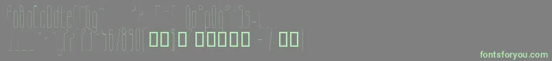 fuente GalacticastleRegular – Fuentes Verdes Sobre Fondo Gris